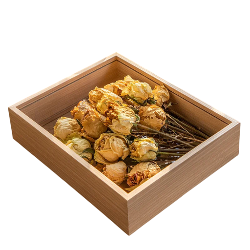 3D rámeček na vystavení věcí průhledný box 20 x 20 cm dřevo dekorativní rámeček na dekorace a fotografie do bytu