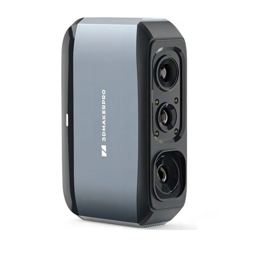 3D scanner 3DMakerPro Moose cu urmărire vizuală AI precizie 0,03 mm rezoluție 0,07 mm LED albastru cameră de 24 de biți gri pentru scanare