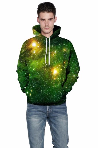 3D-Sweatshirt für Herren – SPACE GALAXY