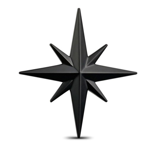 3D-tähtiautotarra