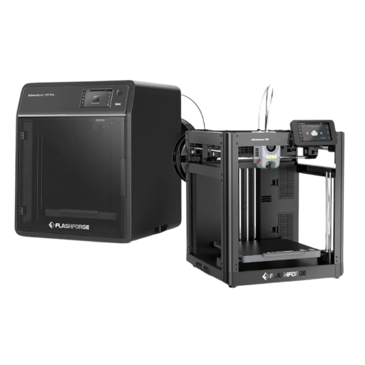 3D tiskárna Flashforge Adventurer 5M Pro Rychlost až 600 mm/s Tisková plocha 220 x 220 x 220 mm Přímý extruder Uzavřená konstrukce Černá