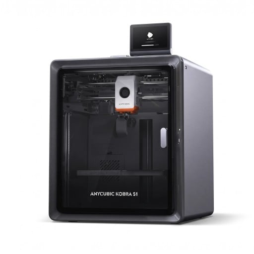 3D-tulostin 250 x 250 x 250 mm Korkeanopeus tulostus jopa 600 mm/s Suljettu rakenne 4,3 tuuman näytöllä Tummanharmaa Työpajaan ja kotiin
