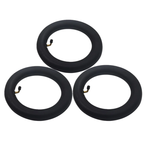 3x Câmara de ar butílica para trotinete elétrica 10x2 com válvula a 90° Câmara de ar de substituição para trotinete Câmara de ar resistente para pneus de 10 polegadas