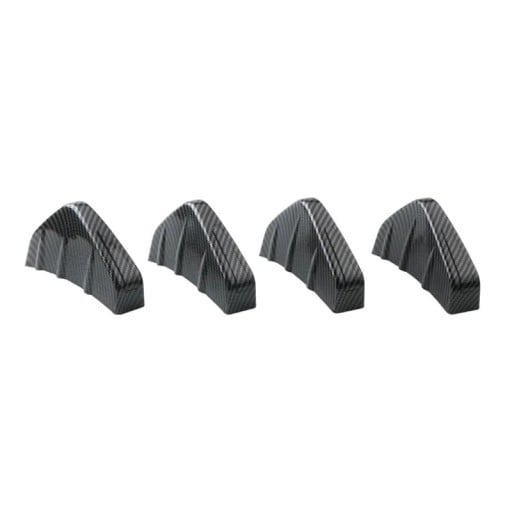 4 buc 12,5 x 6,5 cm Difuzoare ABS din carbon pentru bara din spate Benzile de spoiler de tuning universale Protecție împotriva coliziunii cu accesorii