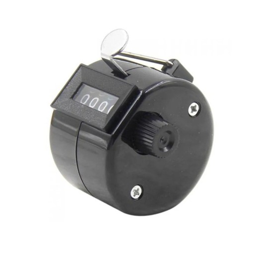 4-Digit Mechanical Finger Counter Handheld Plastic Counting for Sports and Travel Lightweight and Comfortable