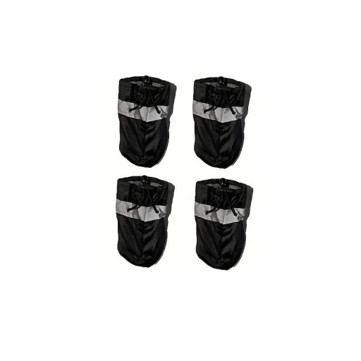 4 paires de bottes pour chiens imperméables taille M pour chiens de 2,5 à 3,5 kg Botte de protection pour chiens Contre la chaleur, le gel, le sel et les blessures Chaussures de sécurité pour petits chiens