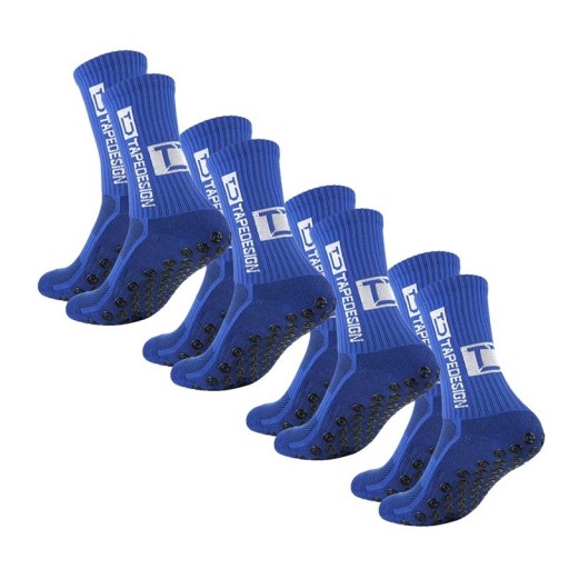 4 pares de calcetines de fútbol unisex hasta la rodilla EUR 39-45, calcetines deportivos antideslizantes y transpirables de entrenamiento para fútbol y competiciones