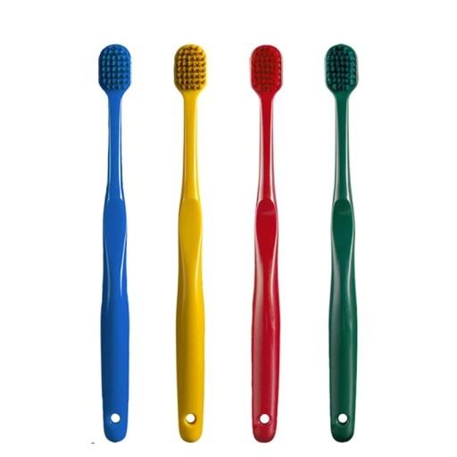 4 pcs Brosse à dents en charbon volcanique Poils doux Brosse écologique unicolore pour adultes Nettoyage doux des dents et des gencives
