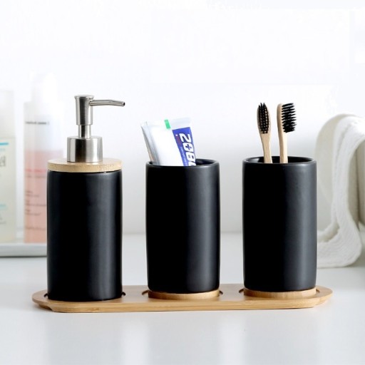 4 pièces Ensemble d'accessoires de salle de bain