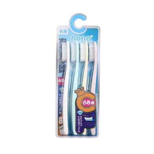 4 részes puha fogkefe készlet hosszú fejjel felnőtteknek Korea Comfort Teeth Super szájhigiénia kíméletes fogmosás