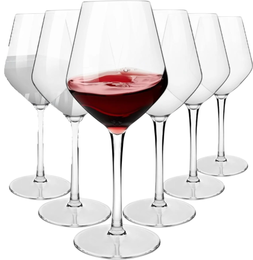 4 Stück Elegante Kunststoffweingläser 425 ml 223 x 79 x 60 x 118 cm Transparente robuste Stielgläser für Feiern Partys Catering