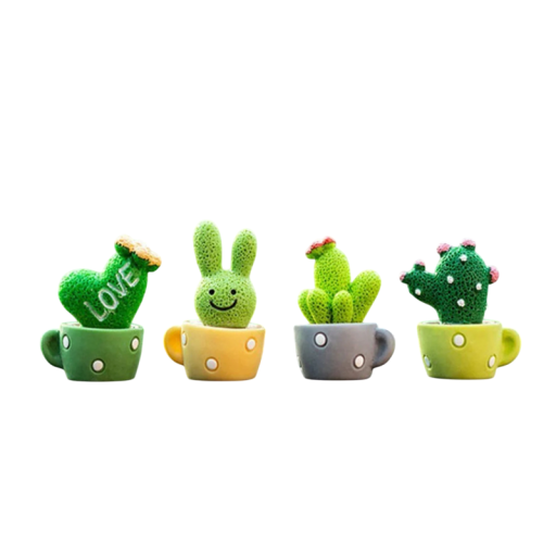 4 stuks/set mini simulatie van succulente cactussen Auto decoratie Realistische kunstplanten Interieur versieringen Originele auto accessoires