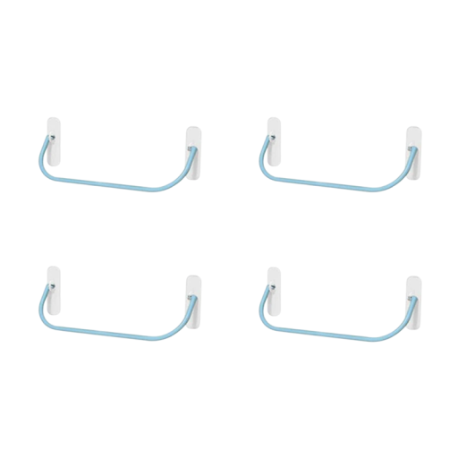 4 stuks zelfklevende wandhouder voor schoenen 27 x 9 cm Praktische schoenenhanger van PP-materiaal voor ruimtebesparing in huis en organisatie