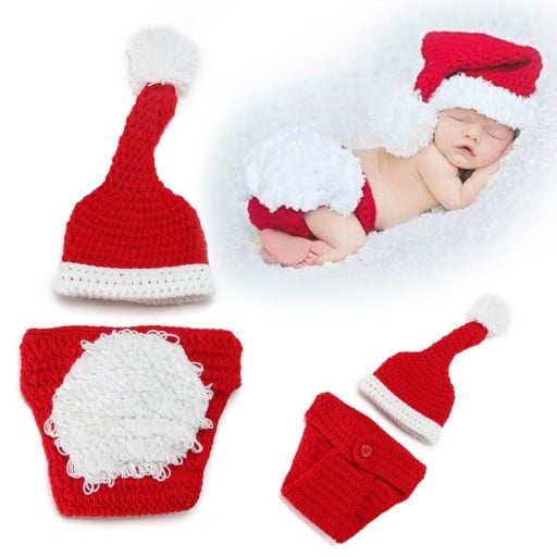 Barnens jultomte fotosession kostym