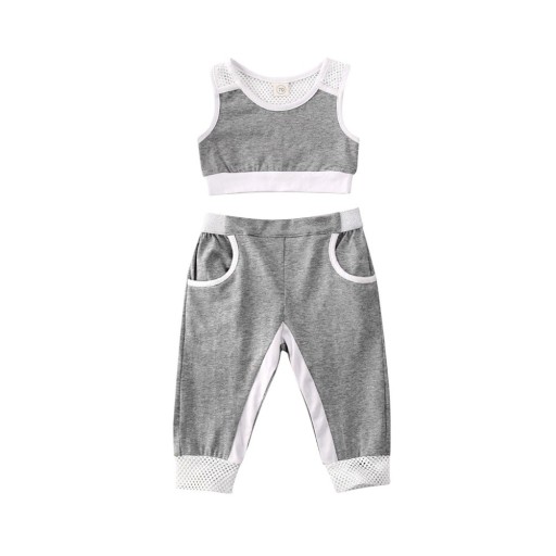 Crop top och byxor för flickor L1375