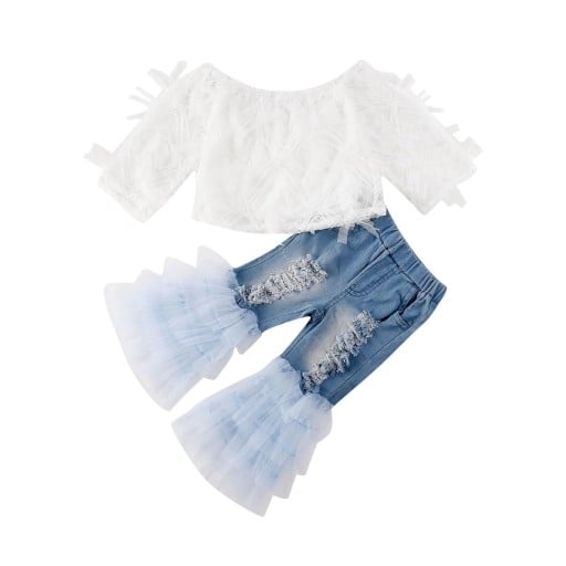 Flickblus och byxor L1521
