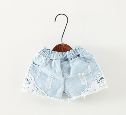 Flickshorts med spets J1267