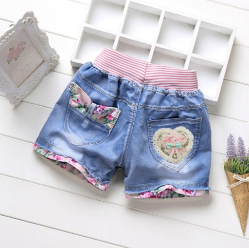 Shorts med tryck för flickor J615
