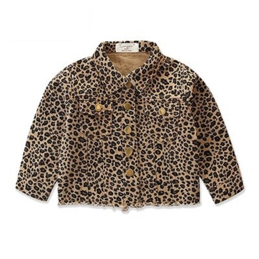 Leopardjacka för flickor L1919