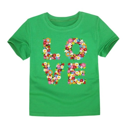 T-shirt för tjejer LOVE J3289