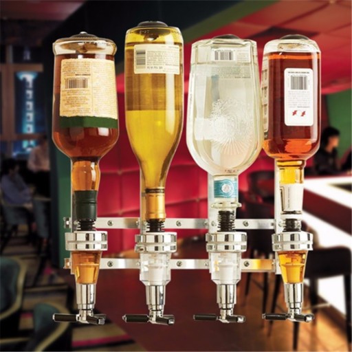 Flaskhållare med dryckesautomat