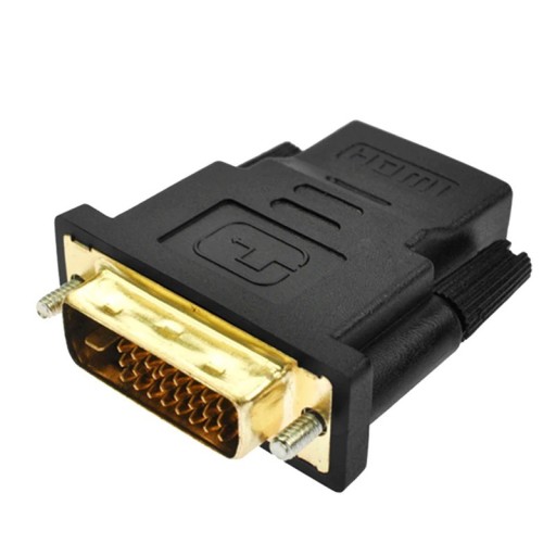 HDMI till DVI-D-adapter för monitor eller grafikkort HDMI honkontakt och DVI-D hane upplösning 1080p Säkringsskruvar