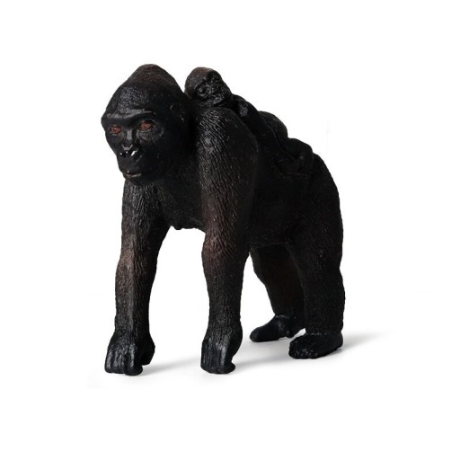 Gorilla och unge statyett