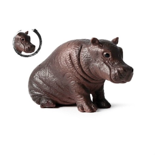 Babyflodhästfigur