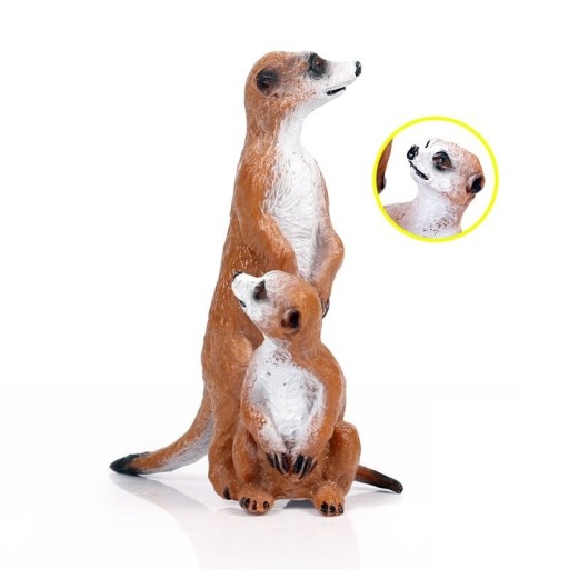 Meerkat och babyfigur