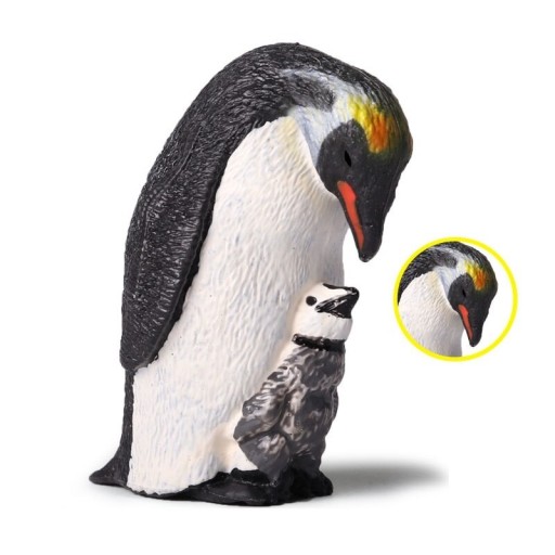 Pingvin och fågelfigur