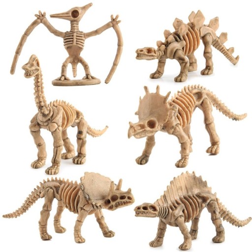 Dinosaurieskelettfigurer 12 st