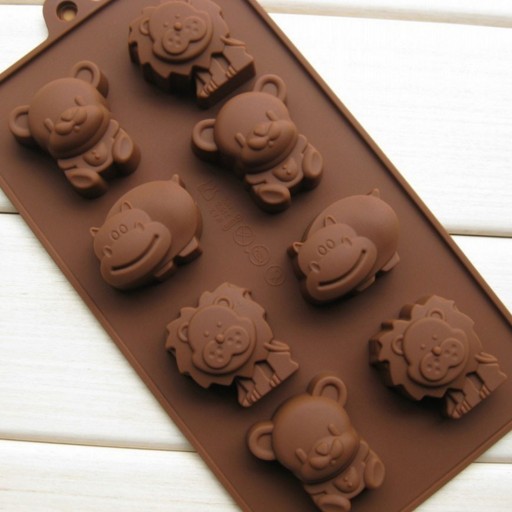 Chokladform med djur