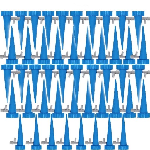 48er Set Selbstbewässerungsspitzen für PET-Flaschen, Regelventil, bunter Blumenbewässerer aus Kunststoff, ideal für Haus und Garten