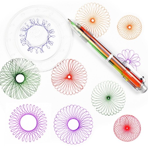 Geometriska schabloner set om 22 delar