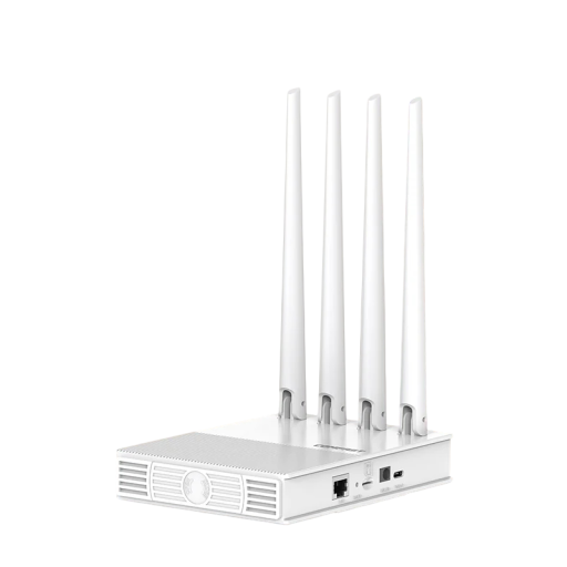 4G LTE-router Comfast CF-E11 med SIM-kort Wi-Fi 6 chip AX300 band 2,4 GHz 4x antenn med hög förstärkning vit utomhus och bärbar hotspot