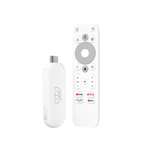 4K Android TV Stick Google TV 12.0 2GB RAM 8GB HDMI Dual WiFi 5GHz Bluetooth 5.0 Stemmestyring EU-stik Adapter Kabel