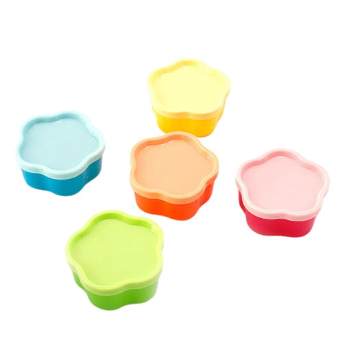 5 buc sticle mini stoarcebile 3,5 × 7,5 × 6,5 cm recipiente din plastic pentru condimente și dressing sticle portabile pentru sos alimente gustări