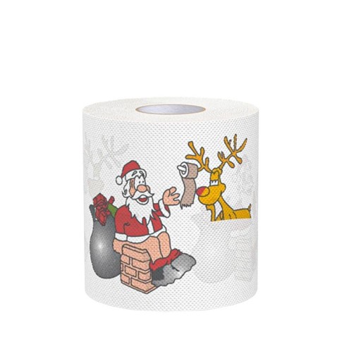 5 bucăți Hârtie igienică de Crăciun 10 x 10 cm 2 straturi Rolă cu motive de Crăciun Servetele de hârtie Accesorii de bucătărie pentru acasă Decorațiuni și ornamente festive