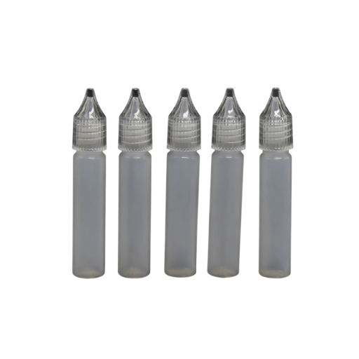5 pcs bouteilles en plastique avec compte-gouttes 10 ml plastique transparent col étroit pour huiles e-liquides et dosage précis des liquides