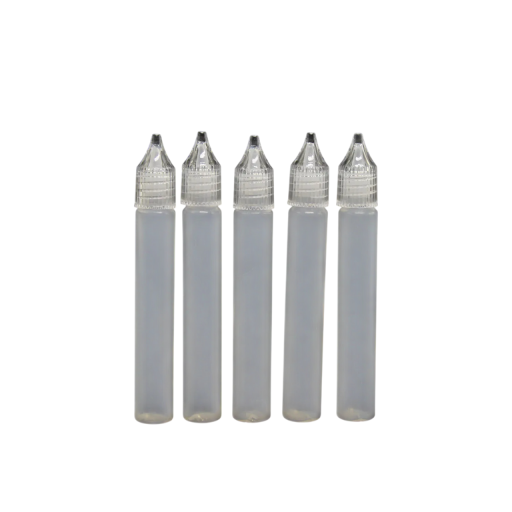 5 pcs bouteilles en plastique avec compte-gouttes 15 ml plastique transparent col étroit pour huiles e-liquide et dosage précis des liquides
