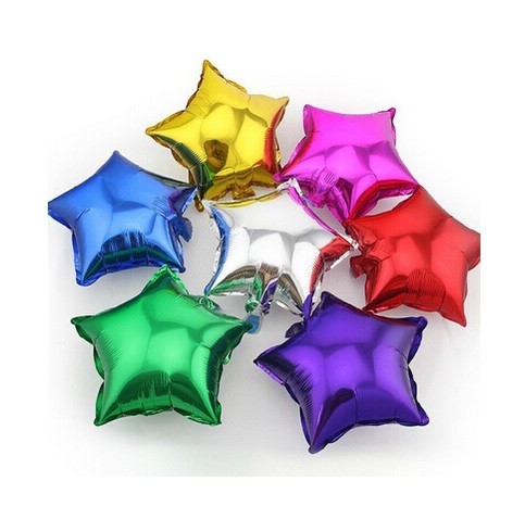 5 piezas de globos - estrella en varios colores