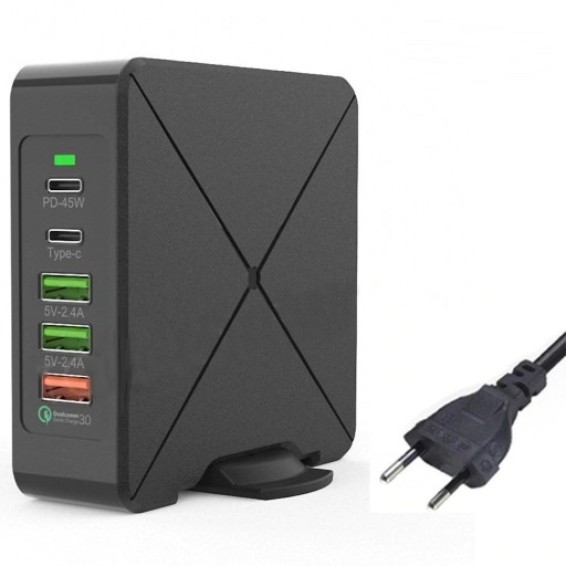 5-ports ladestation