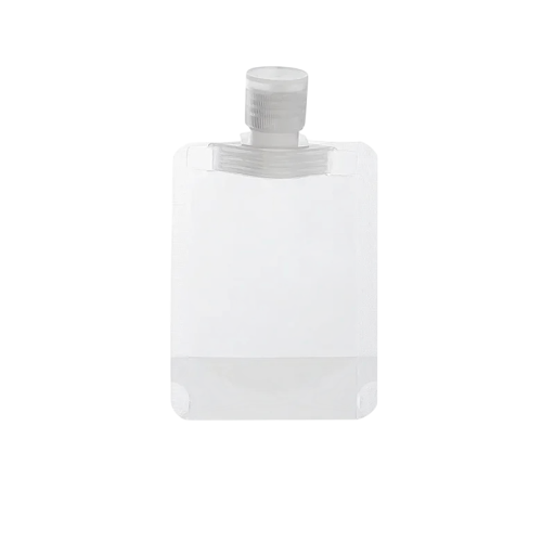 5 sacs plastiques rechargeables pour crèmes avec fermeture 50 ml emballage transparent pour cosmétiques pour voyager et conserver des liquides et des gels