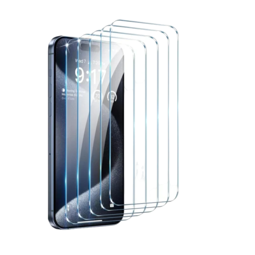 5 stk. hærdet glas til iPhone 16 Plus beskyttelsesglas til iPhone 16 Plus klart beskyttelsesglas til iPhone 16 Plus 5 stk.
