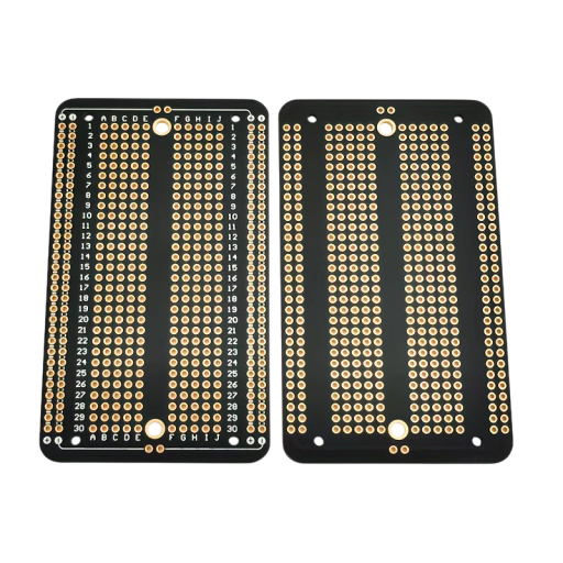 5 stk Standard prototypiske printplader 5,2 x 8,9 cm FR-4 Glasfiber Loddeplade PCB til Arduino DIY elektroniske projekter
