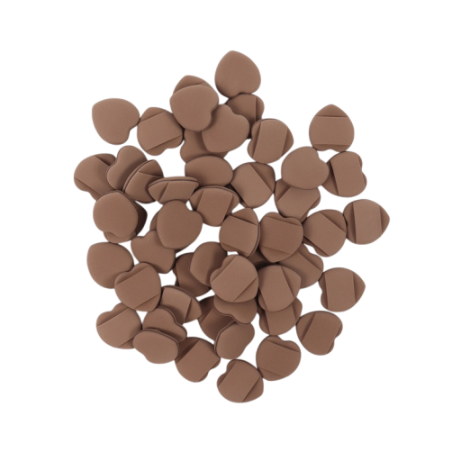 50 db-os mini szivacskészlet (3 x 3 cm) hidrofil poliuretánból, sminkhez, púderhez és sminkhez, latexmentes kozmetikai applikátorok.