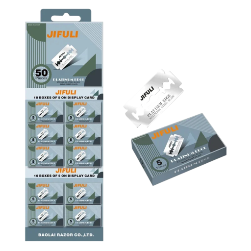 50 de bucăți Blițuri clasice cu două fețe pentru ras Oțel inoxidabil Lamă de schimb ascuțită pentru bărbierit bărbile Barber și accesorii de bărbierit pentru acasă