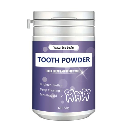 50 g Pó de dentes branqueador Pó de menta para limpeza dos dentes Remoção de manchas e placa dentária Cuidados orais naturais para um sorriso mais