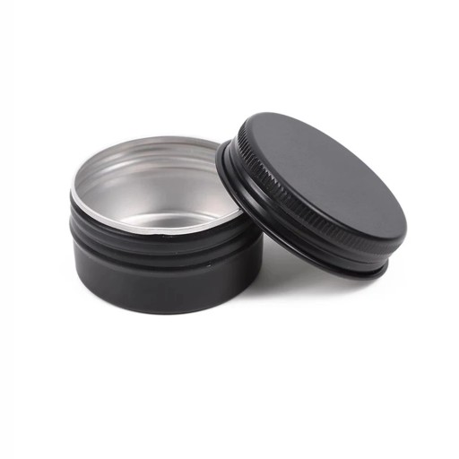 50 kpl täytettäviä kosmetiikkasäiliöitä 10 g Alumiiniset ruuvikorkilliset purkit 36 × 17 mm Mini pakkaukset voiteille, balsameille, voiteille ja kosmetiikan näytteille