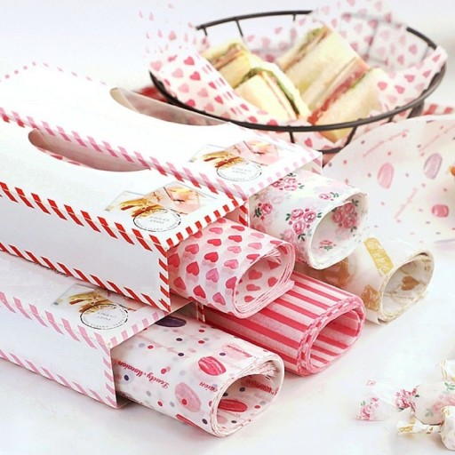 50 pcs Papier d'emballage alimentaire